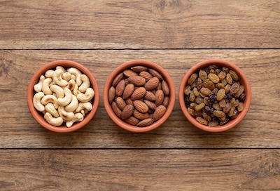 cashews almonds raisins import from india