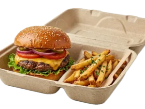 Bagasse Clamshell Meal Boxes | Newton Exports