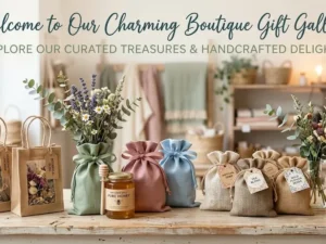 Jute Small Gift Bags & Window Pouches
