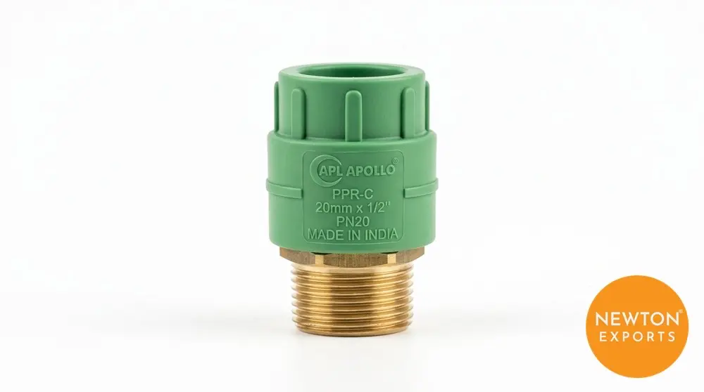 APL Apollo PPR-C Male Threaded Adaptor (Brass)
