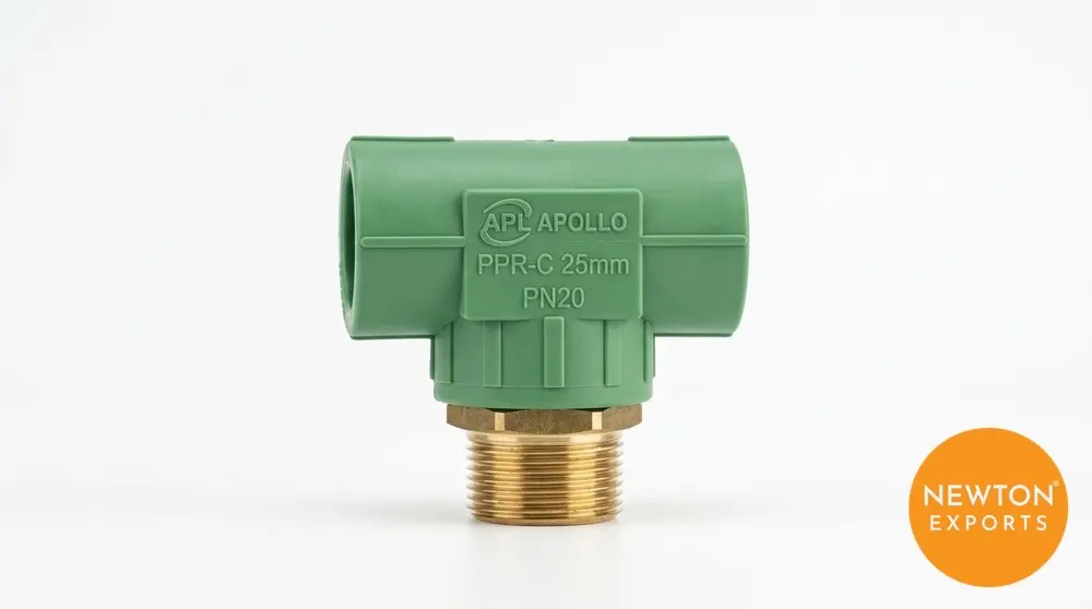 APL Apollo PPR-C Male Threaded Tee (Brass)