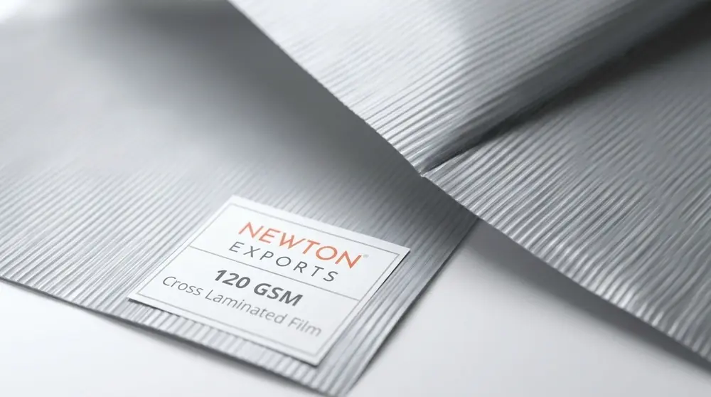 Newton Cross Laminated Tarpaulin 120gsm Silver