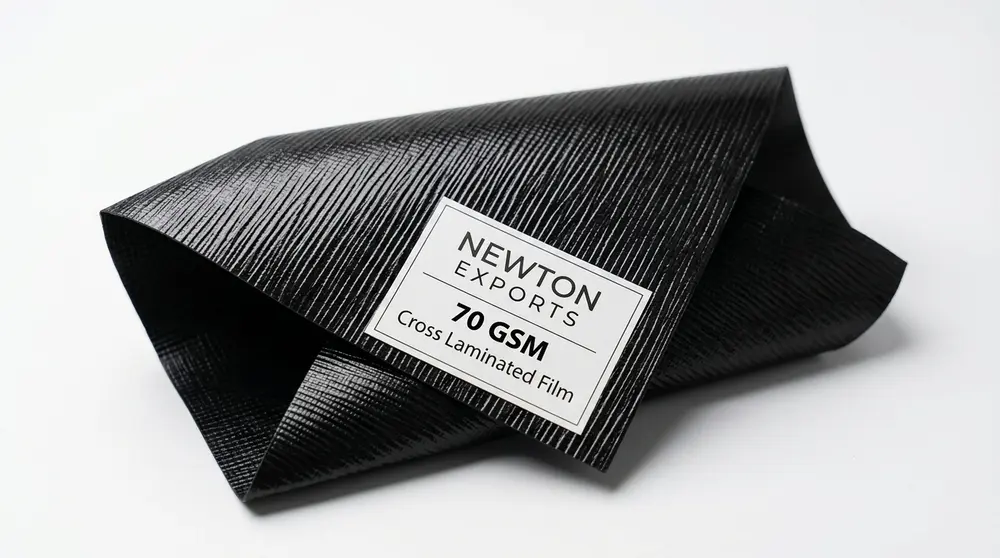 Newton Cross Laminated Tarpaulin 70gsm Black
