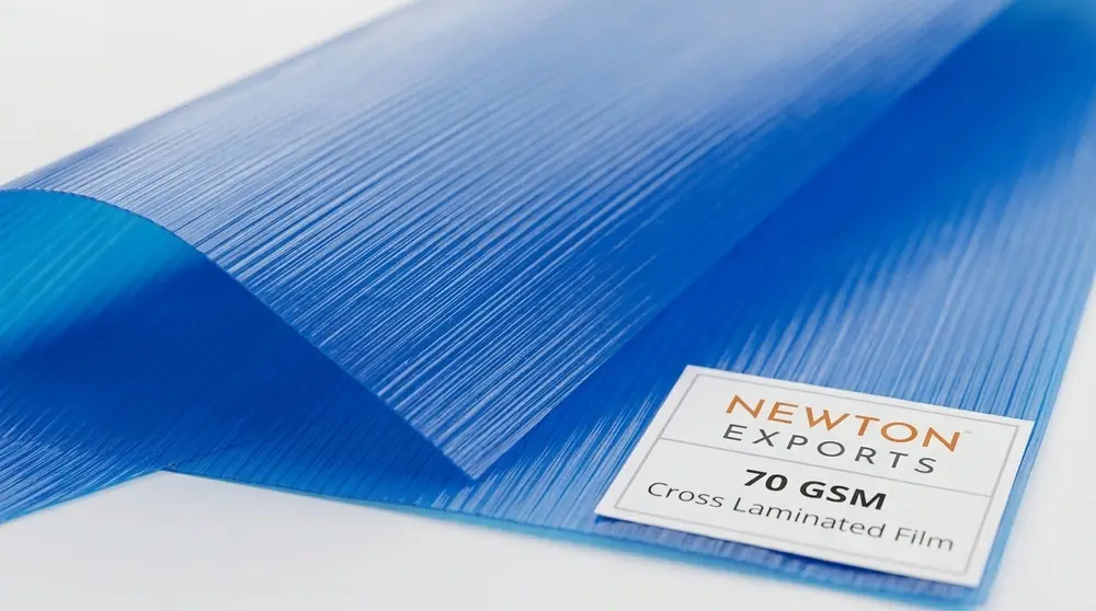 Newton Cross Laminated Tarpaulin 90gsm Blue
