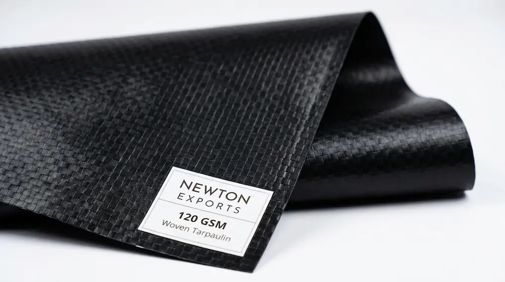 Newton Woven Coated Tarpaulin 120gsm Black