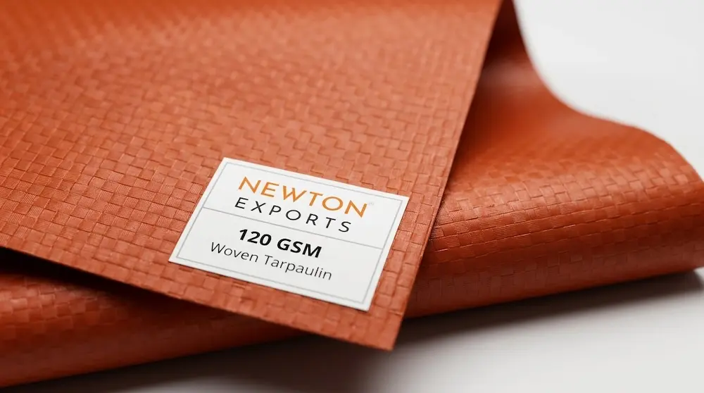 Newton Woven Coated Tarpaulin 120gsm Brick Red