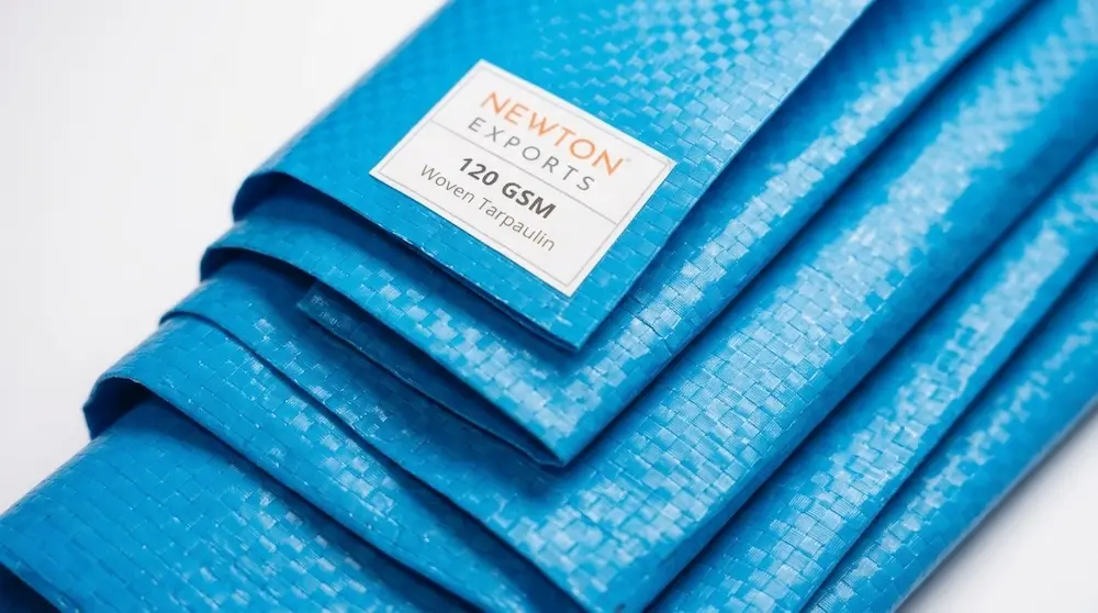 Newton Woven Coated Tarpaulin 120gsm Silver