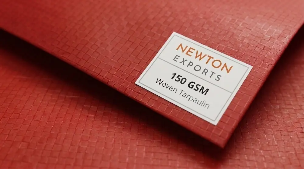 Newton Woven Coated Tarpaulin 150gsm Red