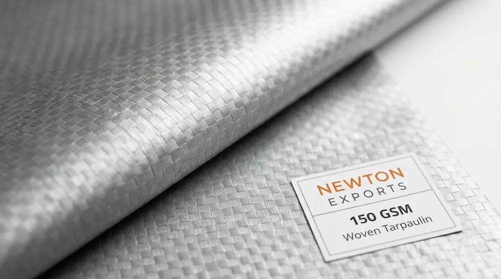 Newton Woven Coated Tarpaulin 150gsm Silver