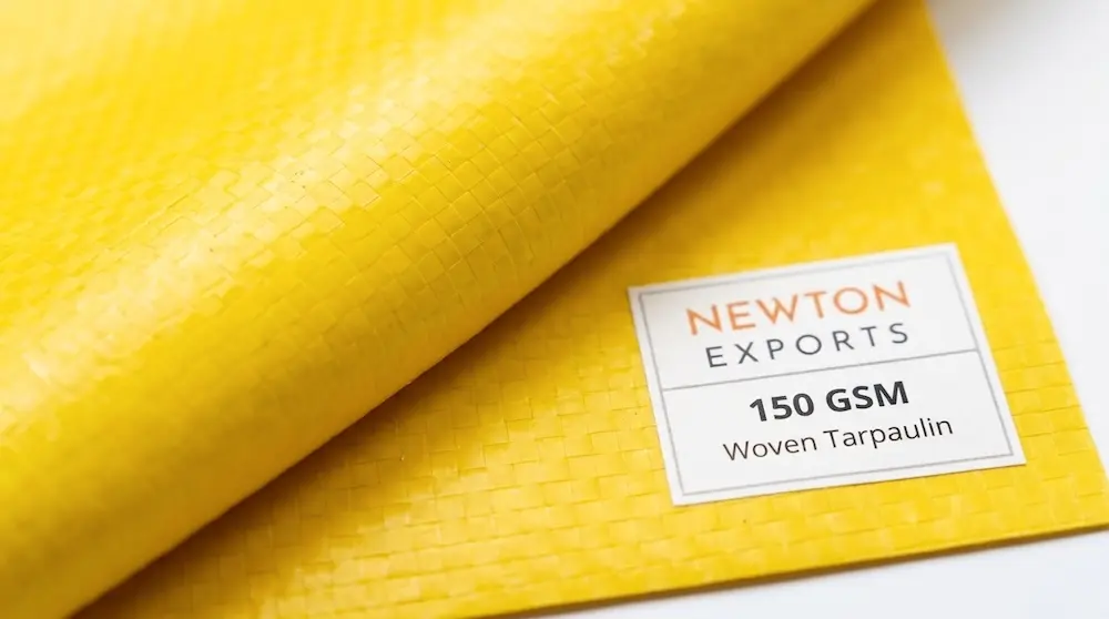 Newton Woven Coated Tarpaulin 150gsm Yellow