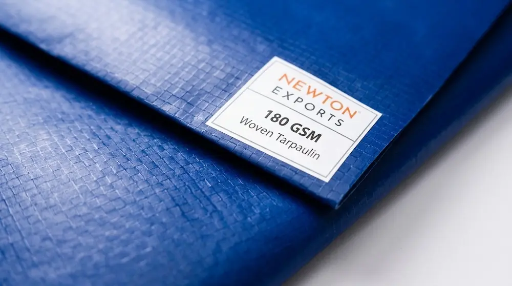 Newton Woven Coated Tarpaulin 180gsm Blue