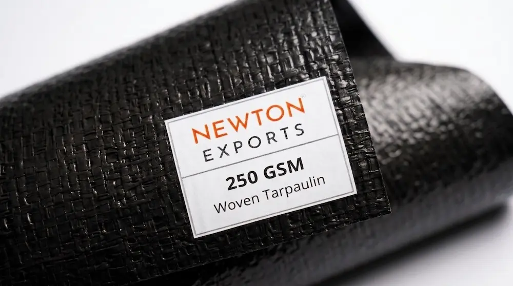Newton Woven Coated Tarpaulin 250gsm Black