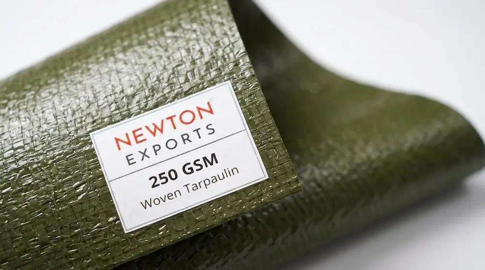 Newton Woven Coated Tarpaulin 250gsm Olive Green