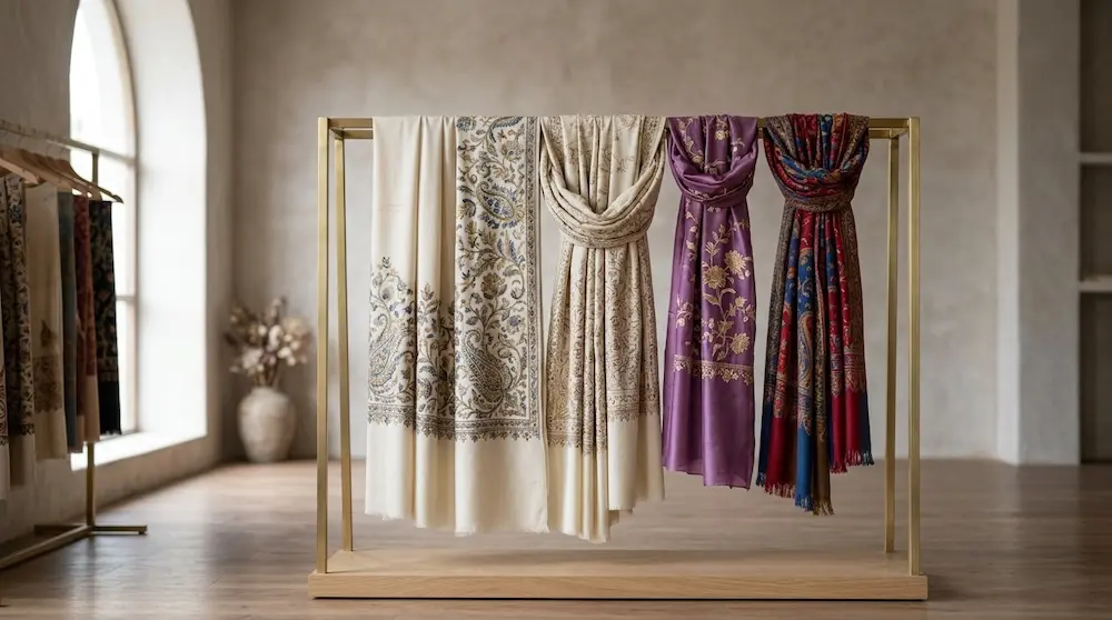 Shawls, Stoles & Scarves exporter India