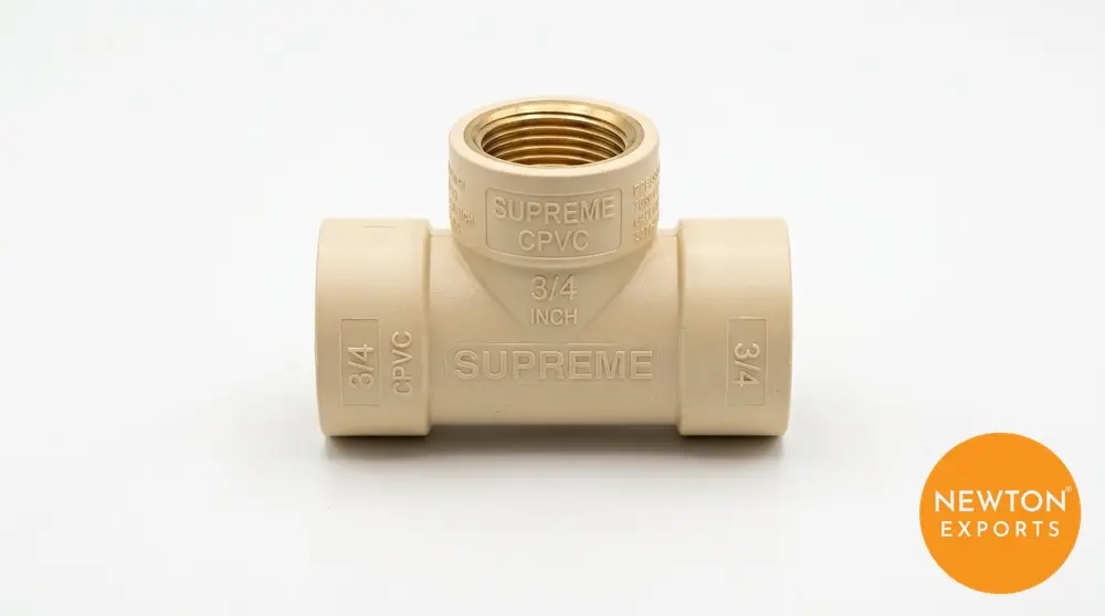 Supreme CPVC Female Threaded Tee (Brass)