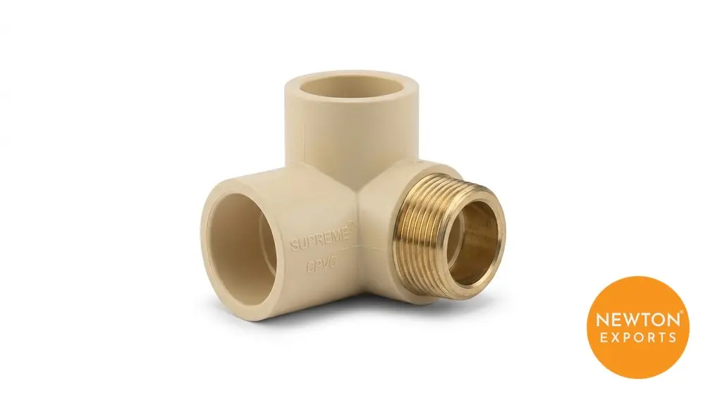 Supreme CPVC Male Threaded Tee (Brass)