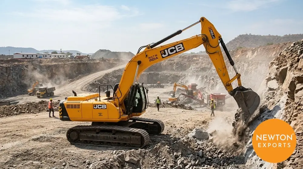 jcb 385lc heavy mining excavator