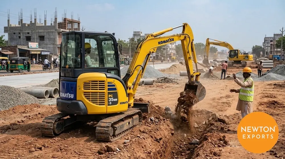 komatsu pc35mr 3 mini hydraulic excavator