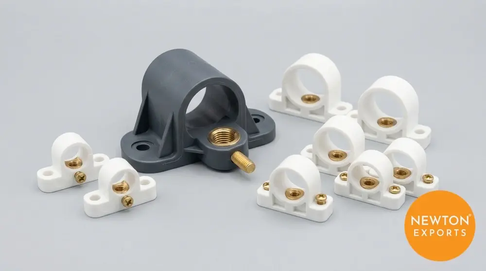 newton cupipe 035 plastic pipe saddle with brass insert 2