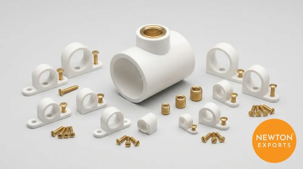 newton cupipe 035 plastic pipe saddle with brass insert