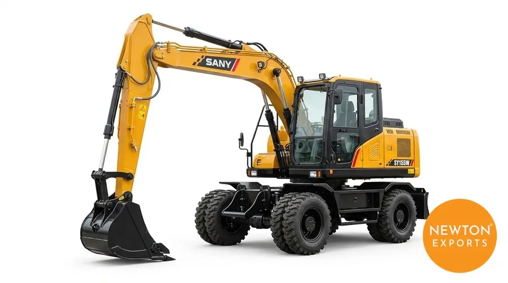 sany sy155w wheeled excavator