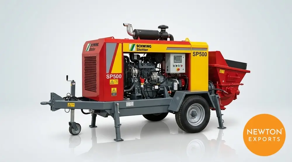 schwing stetter sp500 stationary concrete pump