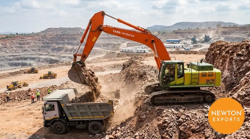 tata hitachi zaxis 470h mining excavator