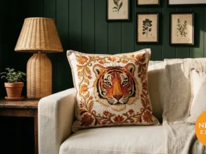 Aari Embroidered Cushion Cover