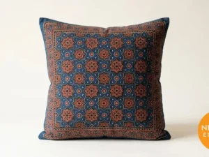 Ajrakh Block Print Cushion Cover