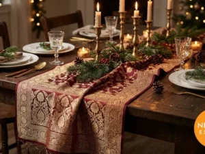 Banarasi Brocade Table Runner