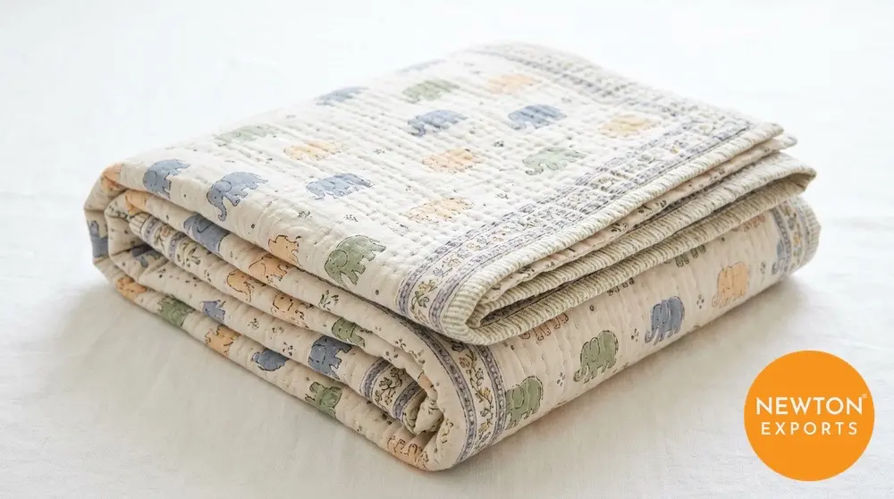 Block Print Baby Quilt