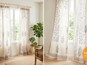 Block Print Cotton Curtains