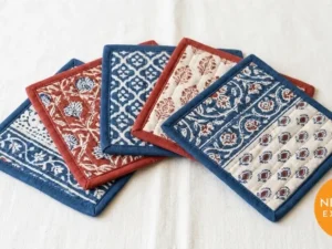 Block Print Fabric Coasters