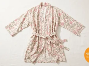 Block Print Kimono Robe