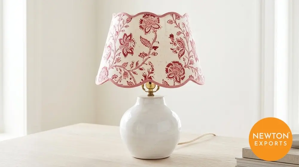 Block Print Shade Table Lamp
