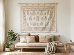 Block Print Wall Tapestry