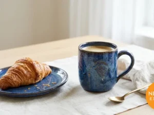 Blue Pottery Mug