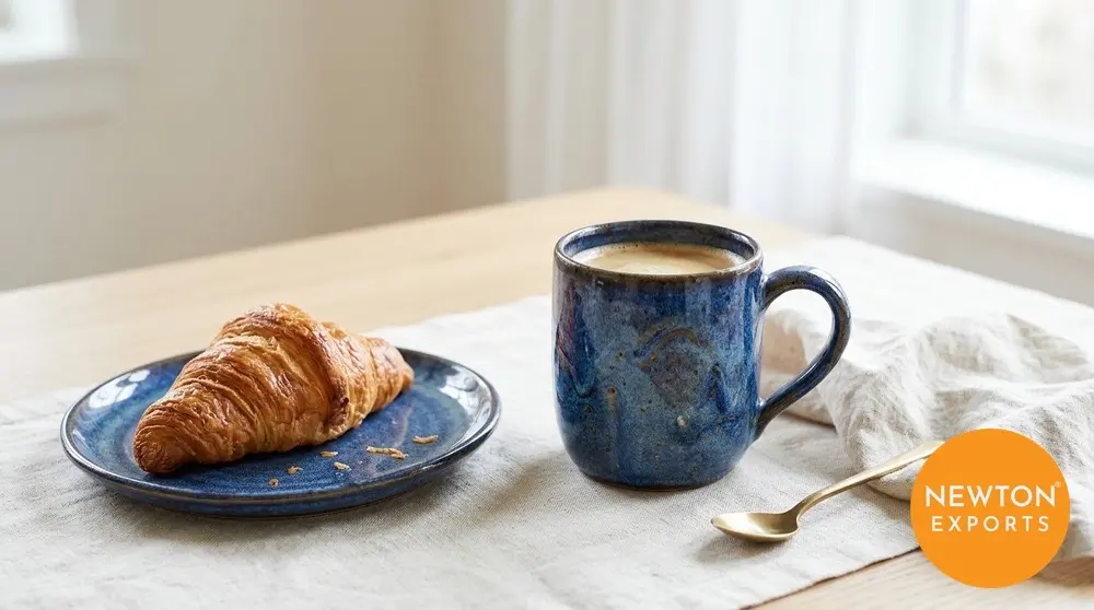 Blue Pottery Mug - Image 2
