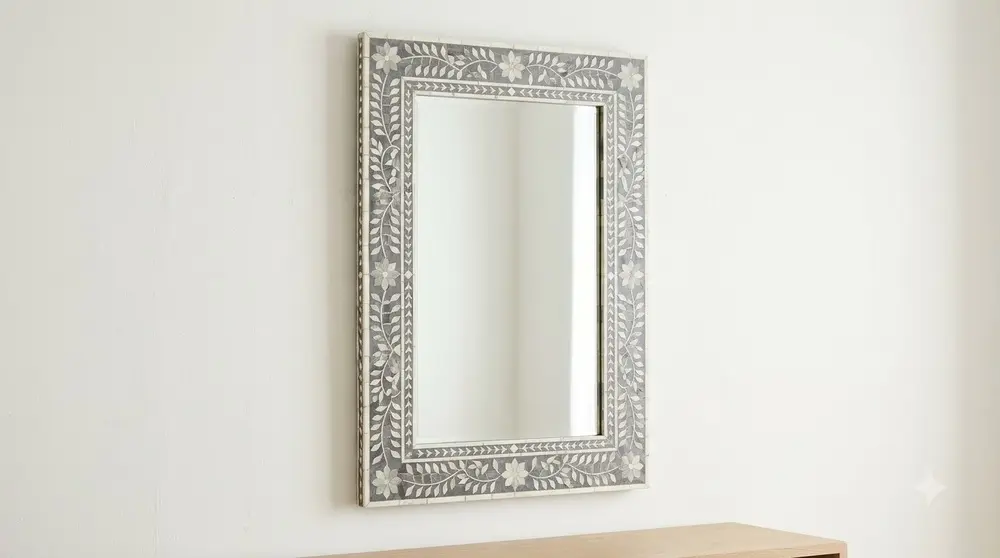 Bone Inlay Mirror