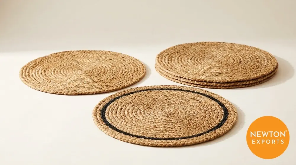 braided jute placemats