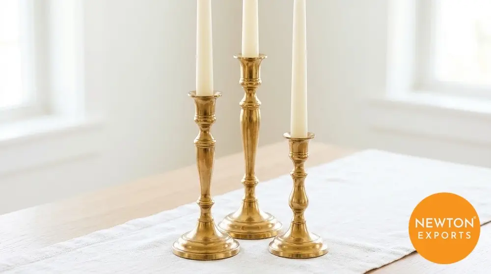 Brass candlestick
