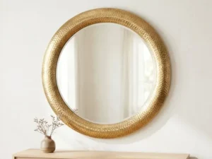 Brass Framed Mirror