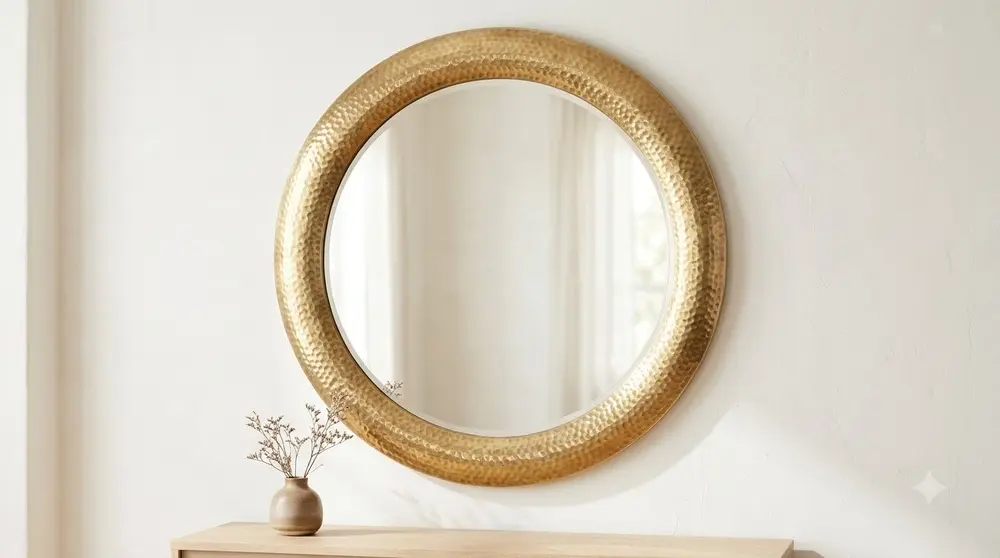 Brass Framed Mirror