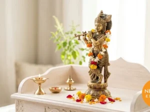Brass Krishna Idol