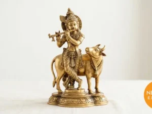 Brass Krishna Idol