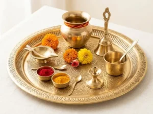 Brass Puja Thali Set