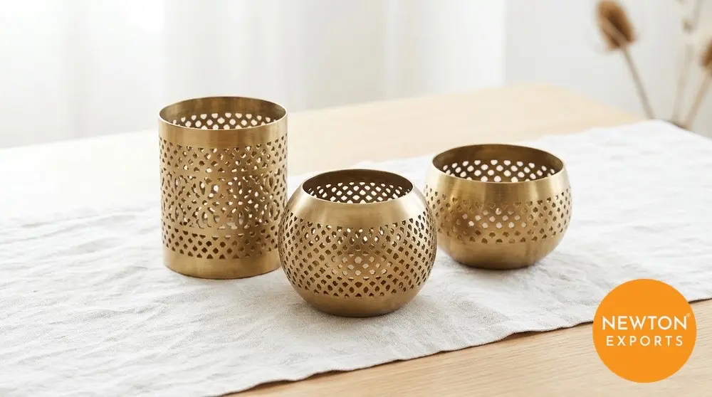 Brass Tea Light Holder