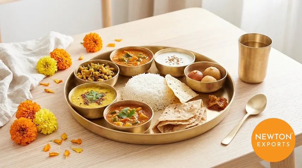 Brass Thali Set - Image 2