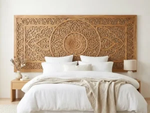 Carved Wooden Jaali Panel