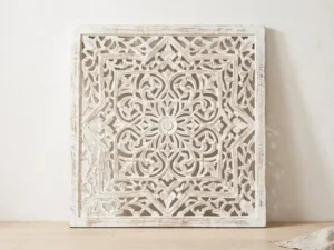 Carved Wooden Jaali Panel